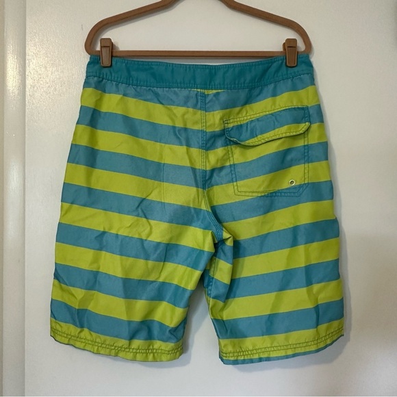 Modern Amusement Striped Board Short 10” Men’s 34 Green Blue - Picture 6 of 6